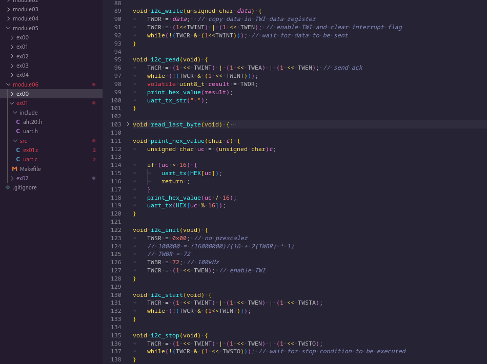 atmega i2c