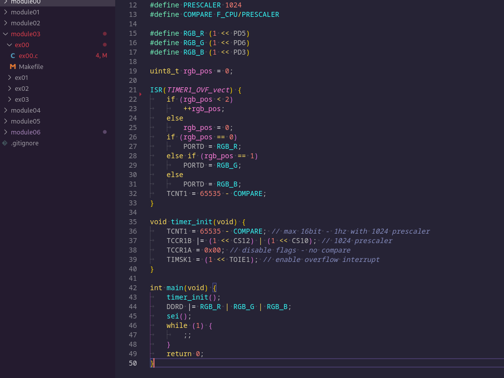 atmega timers async
