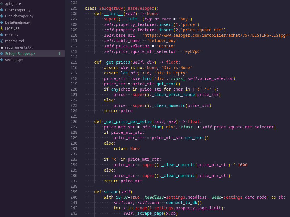 code example